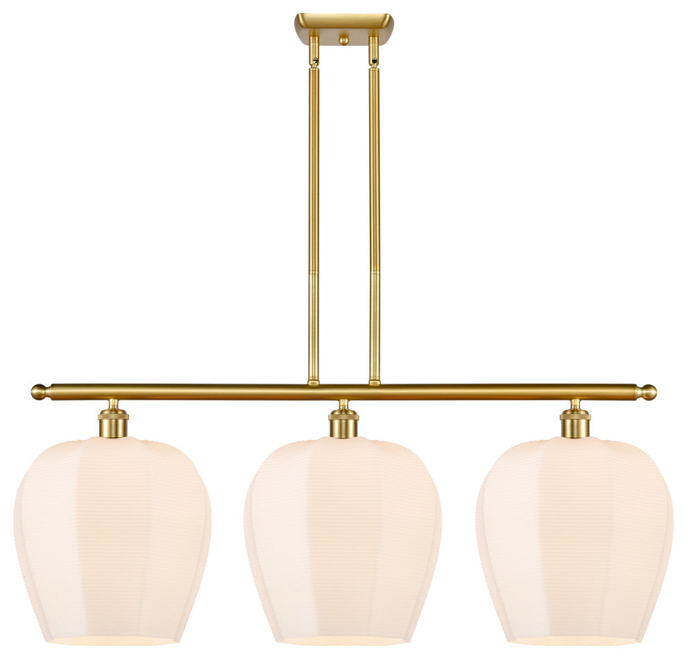 Innovations 516-3I-SG-G461-12-LED 3 Light Island Light, Satin Gold