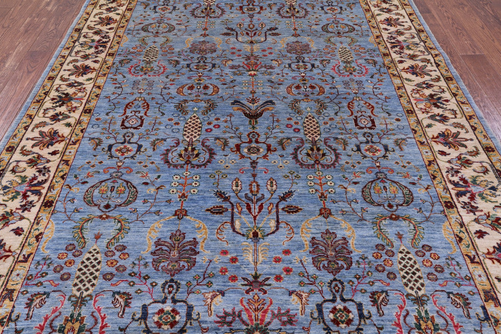6' 10" X 9' 10" Handmade Persian Tabriz Wool Rug Q7558