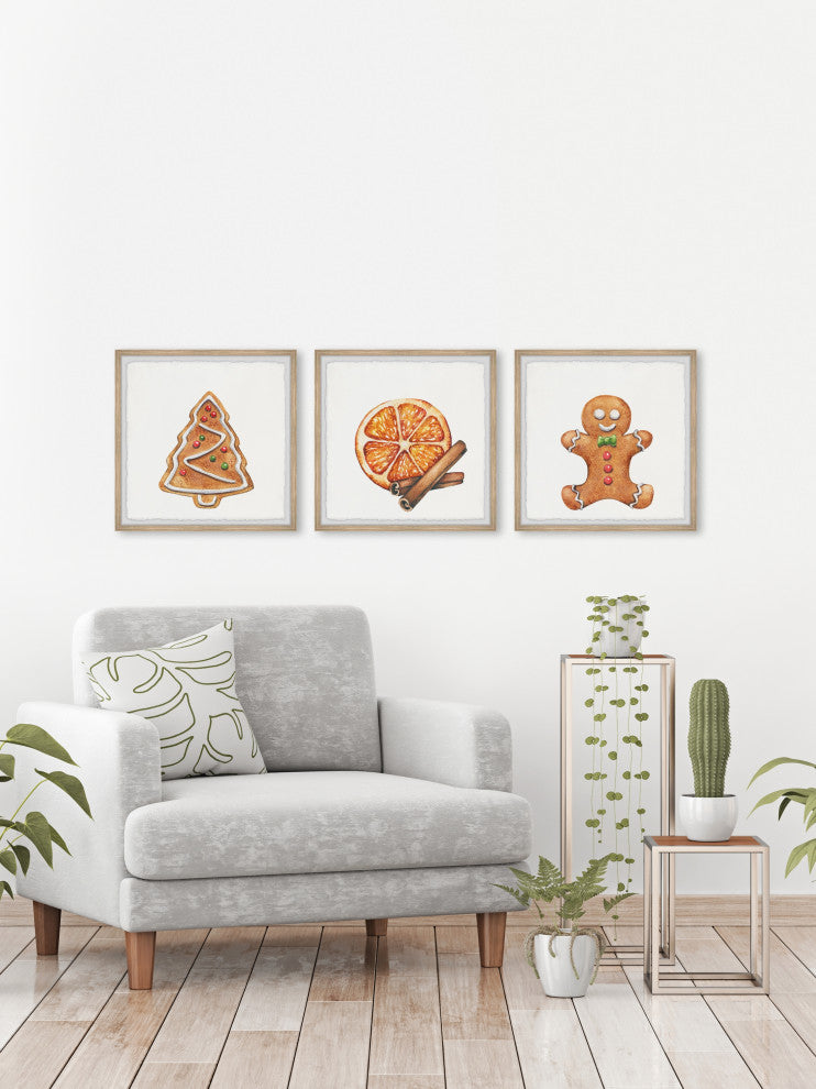 Best Christmas Cookies Triptych, 3-Piece Set, 32x32 Panels, 32x32