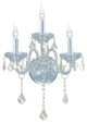 Elegant Verona Wall Sconce, Chrome Finish With Royal Cut Crystal