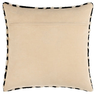 Surya Sheldon Pillow Cover 18"H X 18"W Black