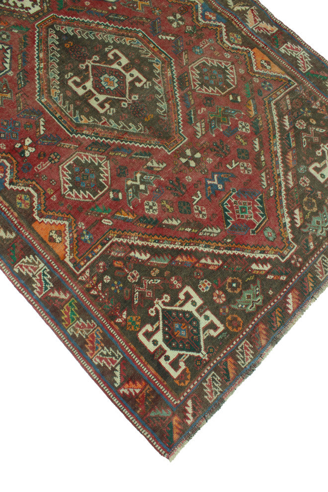 Semi-Antique Ashmat Red Runner