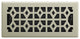 Templar Floor Register, Satin Nickel, 4 X 10