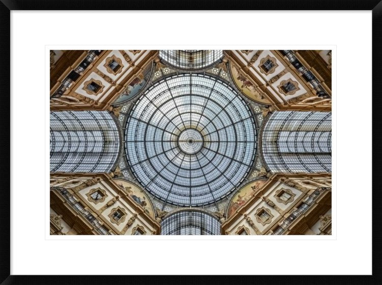 "Galleria Vittorio Emanuele Ii" Framed Digital Print by Renate Reichert, 30x22"