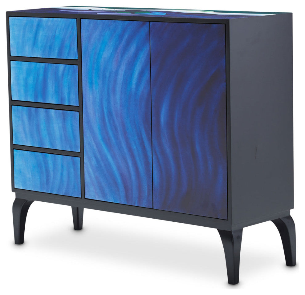 Illusions Blue Waves Cabinet