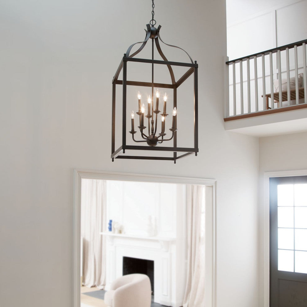 Kichler Larkin 8 Light Foyer Chandelier, Olde Bronze