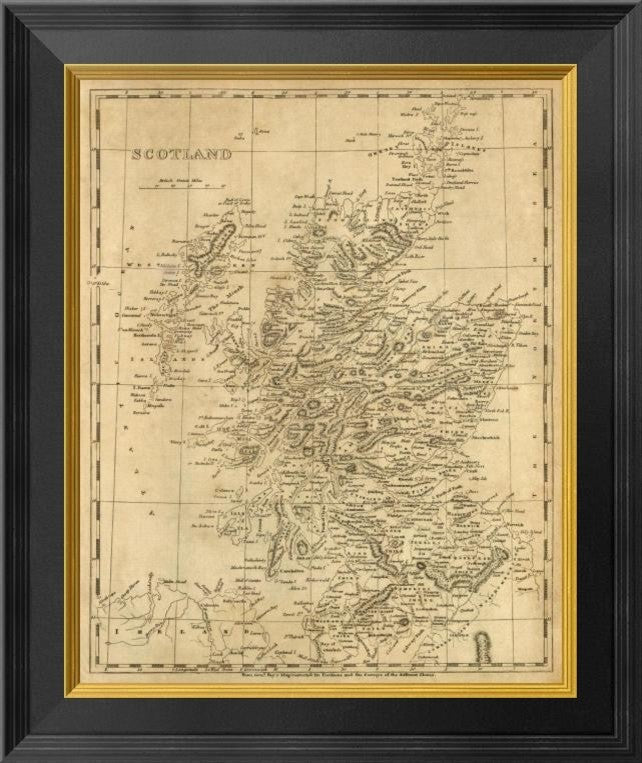 "Scotland, 1812" Framed Canvas Giclee by Aaron Arrowsmith, 17x20"