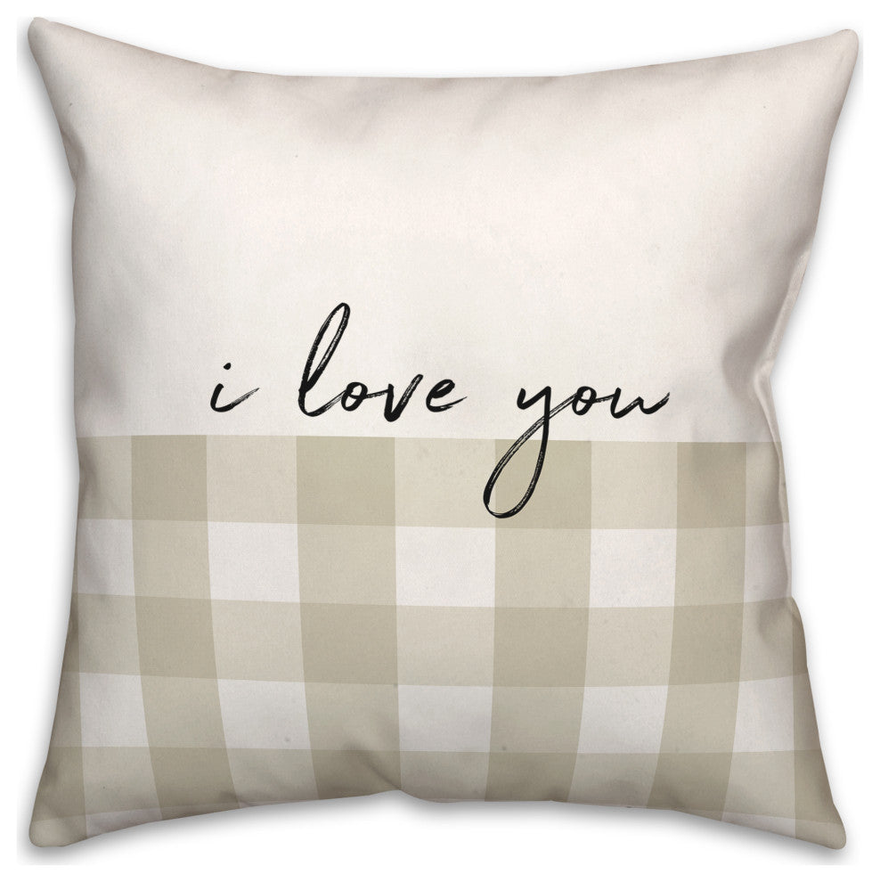 I Love You a Bushel and a Peck 18x18 Spun Poly Pillow