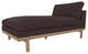 Cantor Leather Chaise, Finish: Dove, Leather: Chia