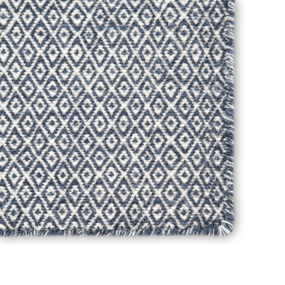 Jaipur Living Glace Handmade Geometric Dark Blue/ Ivory Area Rug 10'X14'