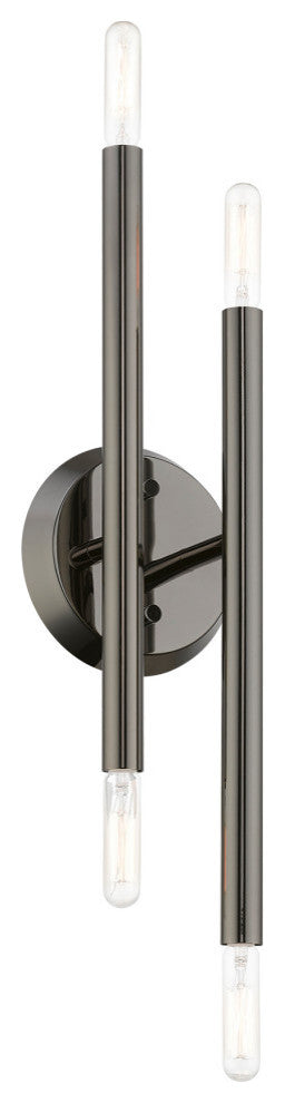 Soho 4 Light Black Chrome ADA Sconce