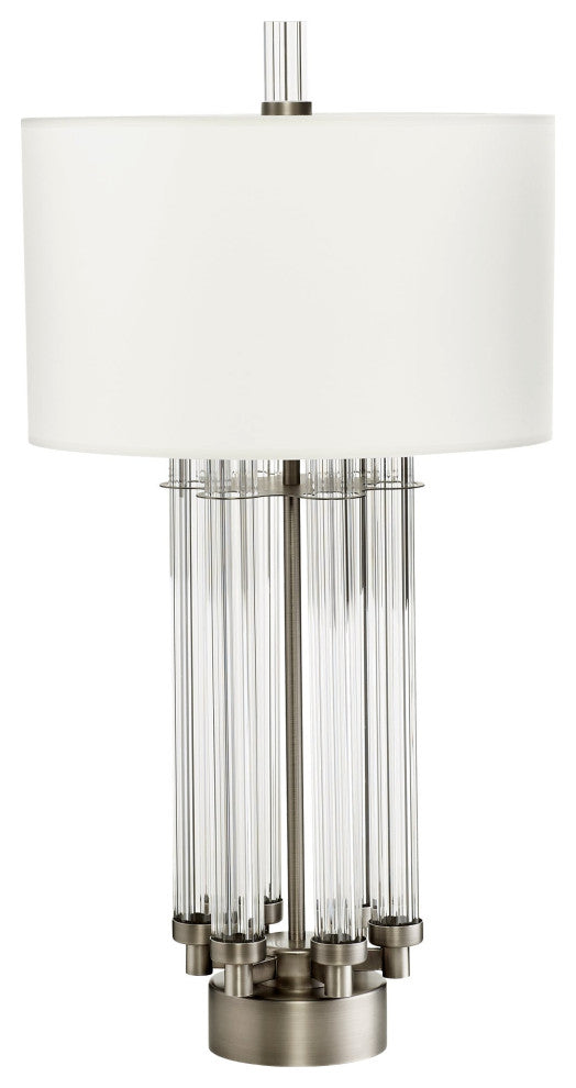 Vidro Lamp, Antique Silver