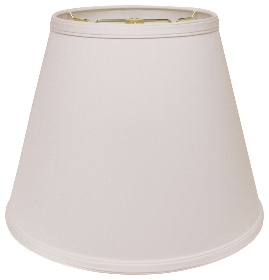 18" White Empire Deep Slanted No Slub Lampshade