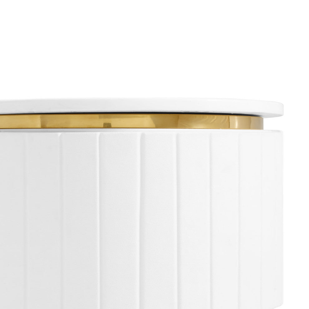 Console Entry Table Sideboard, White, Velvet, Modern, Mid Century Hotel Lounge
