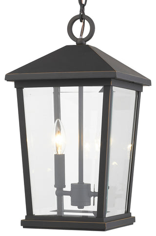 Z-Lite 568CHB Beacon 2 Light 10"W Outdoor Mini Pendant - Oil Rubbed Bronze