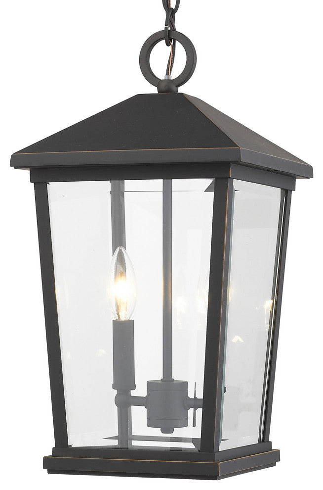 Z-Lite 568CHB Beacon 2 Light 10"W Outdoor Mini Pendant - Oil Rubbed Bronze
