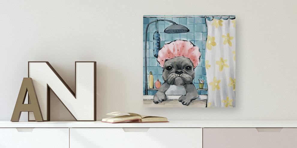 "Let's Get Shower" Painting Print on Wrapped Canvas, 48"x48"