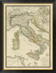 "Italie ancienne, 1828" Framed Canvas Giclee by Adrien Hubert Brue, 31x40"