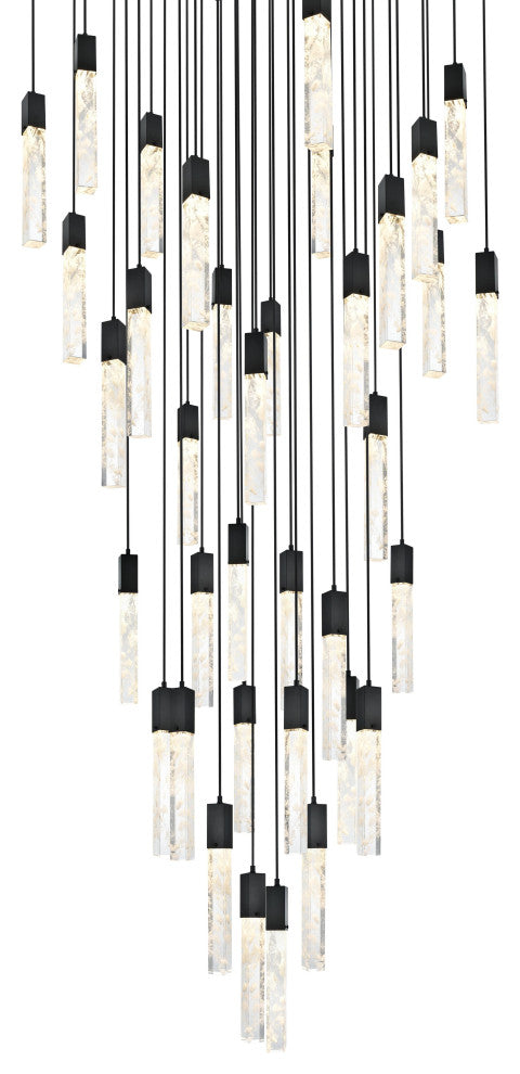 Home Living 42" Chandelier, Black