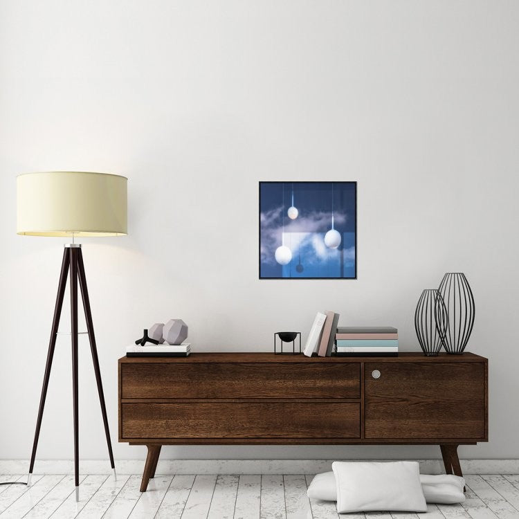 "This Is Not An Illusion." Framed Canvas Giclee by Harry Verschelden, 23x23"