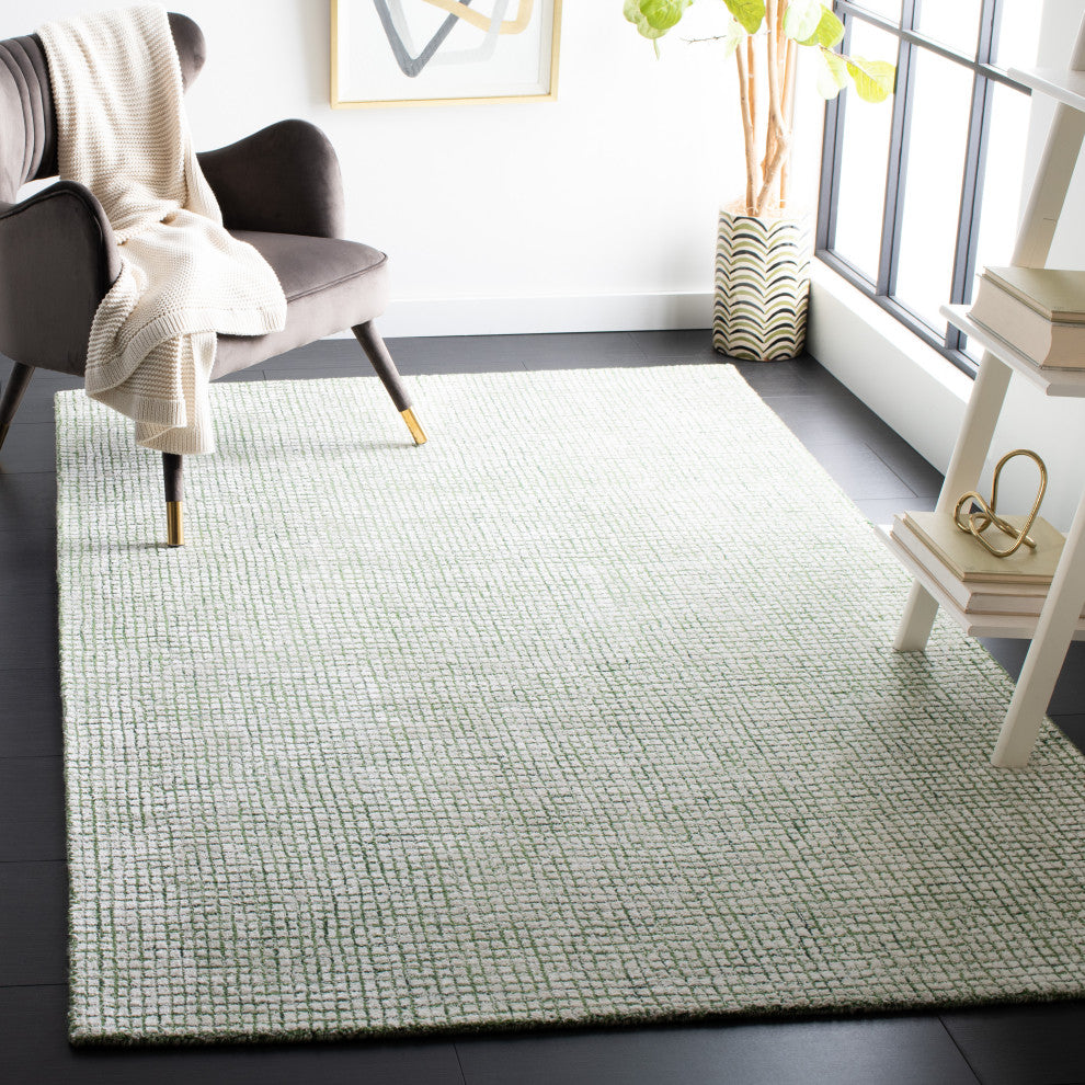 Safavieh Couture Abstract Collection, ABT470 Rug, Ivory/Green, 5'x8'