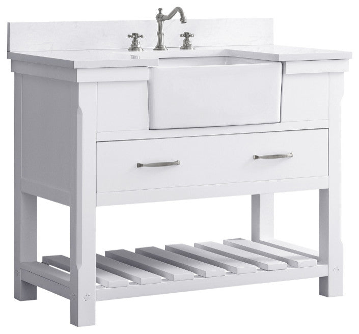 Wesley 42" Bathroom Vanity, White