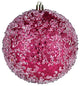 10" Fuchsia Glitter Hail Ball