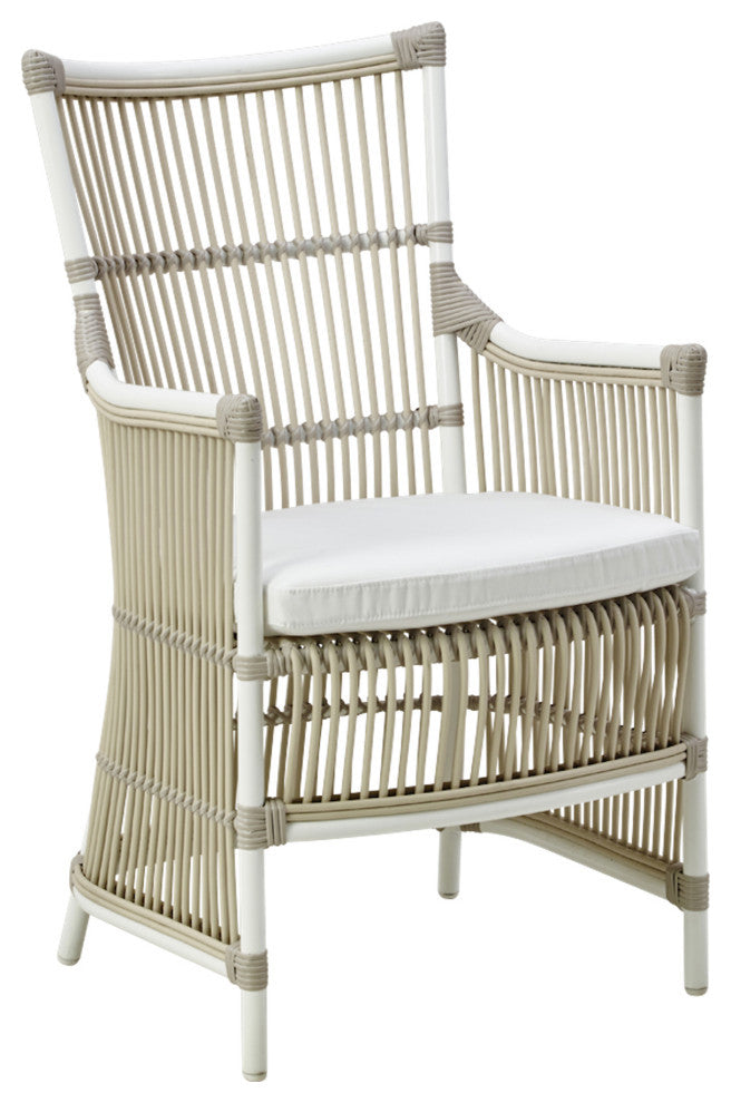 Davinci Exterior Chair, Tempotest White Canvas Cushion