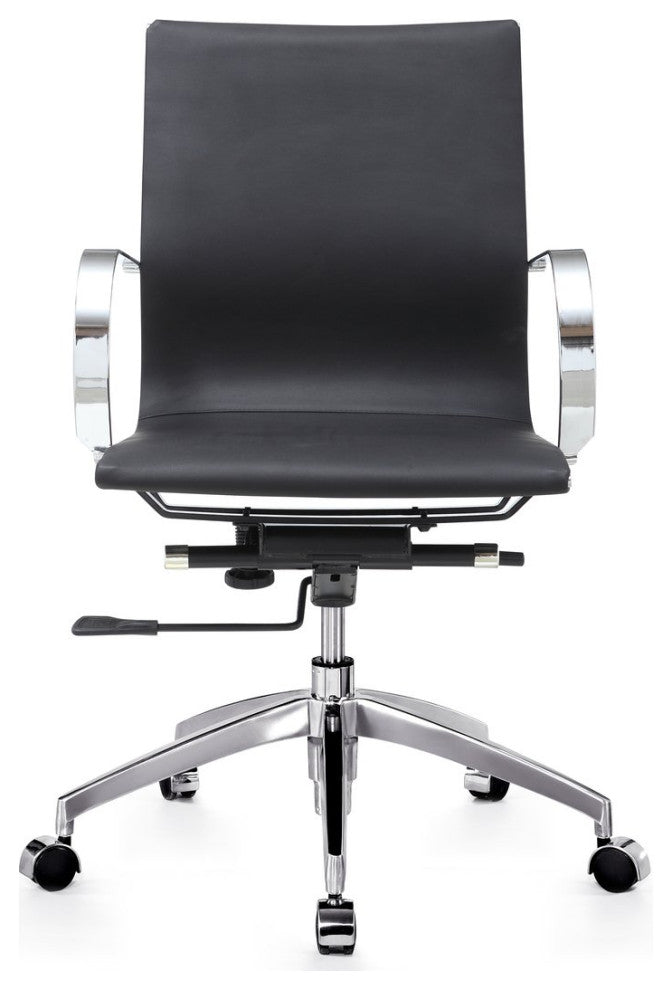 Devin Mid-Back Office Chair, Black