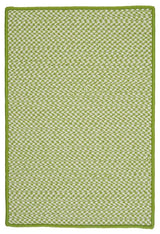 Outdoor Houndstooth Tweed OT69 Lime Indoor/Outdoor Area Rug, Rectangular 2'x3'
