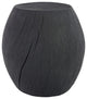 Drum Stool, Resin, Charred