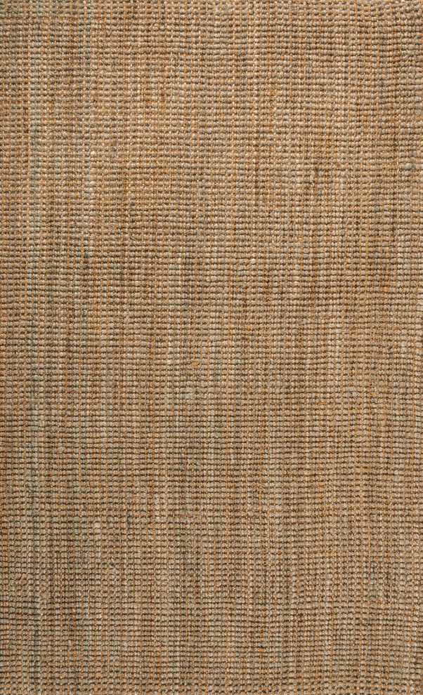 Biot Traditional Rustic Handwoven Jute Solid Natural 8 ft. x 10 ft. Area Rug