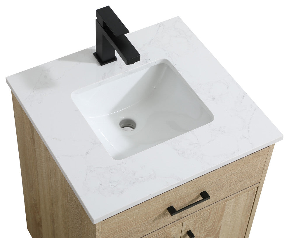 Home Living 20" Single Bathroom Vanity, Mango Wood