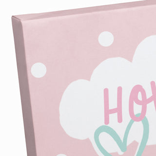 How Loved Pink Rainbow 20x16 Canvas Wall Art