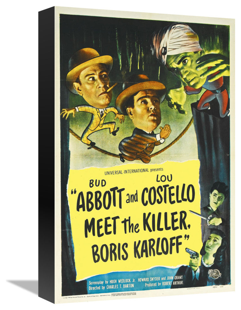 "Abbott & Costello - Meet The Killer" Canvas by Hollywood Photo Archive, 10x16"
