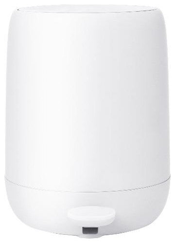Sono Pedal Bin Wastepaper Basket, White, .8 Gallon