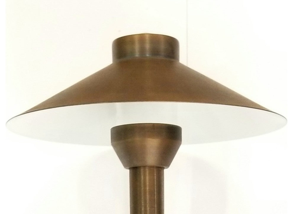 Brass Mushroom Light Low Voltage Landscape Light, Halogen