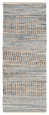 Safavieh Cape Cod Cap353A Natural, Blue Area Rug, 2'3" X 6'0"