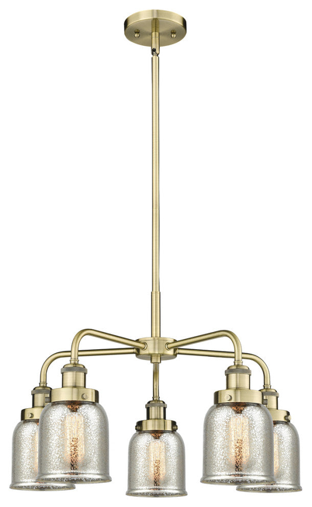 Innovations Cone 5 23" Chandelier Antique Brass