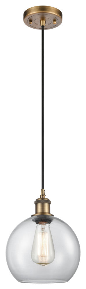 Innovations Lighting 516-1P-BB-G122-8 Athens 1 Light 8" Mini Pendant