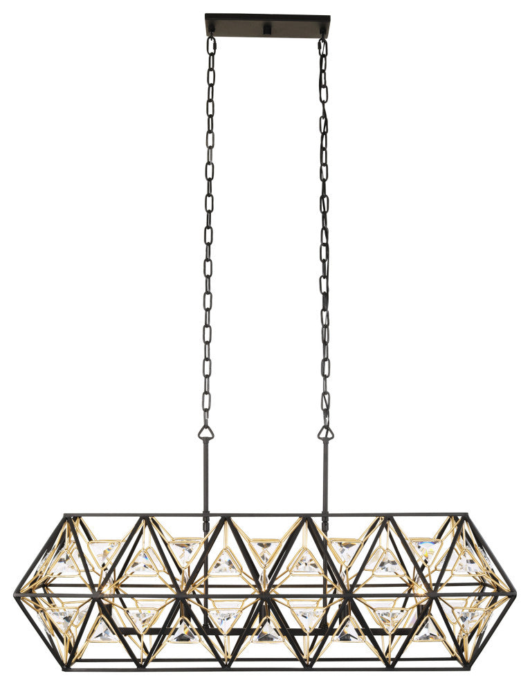 Marcia 5-Lt Linear Pendant - MB/FG