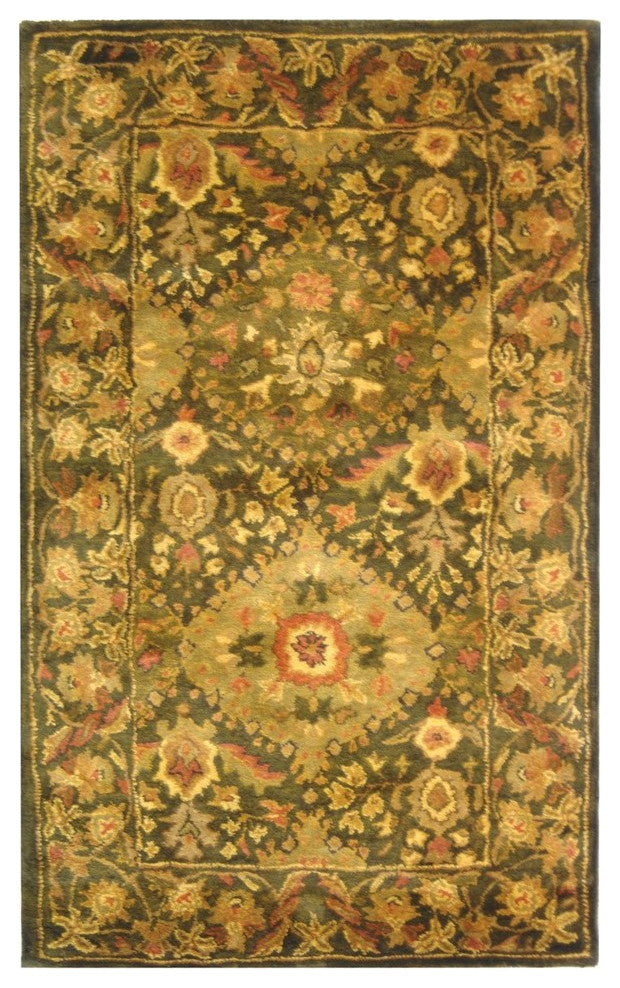 Safavieh Antiquities AT57C 6' Round Olive Rug
