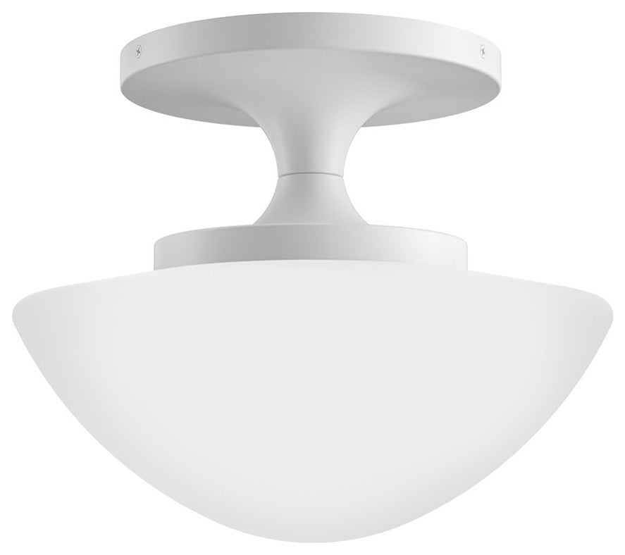 Hinkley Knox Small Semi-Flush Mount, Chalk White