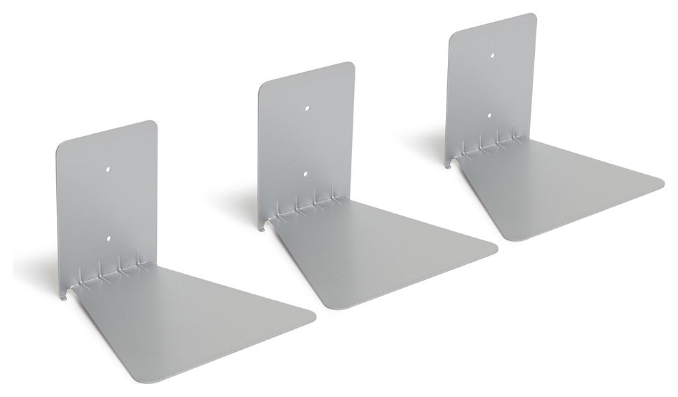 Conceal Shelf, Silver, Large, Set of 3