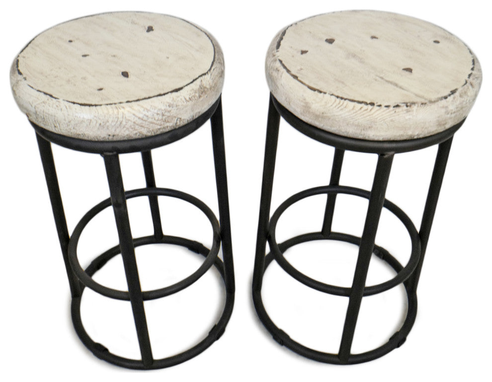 Color Pop White Counter Stool