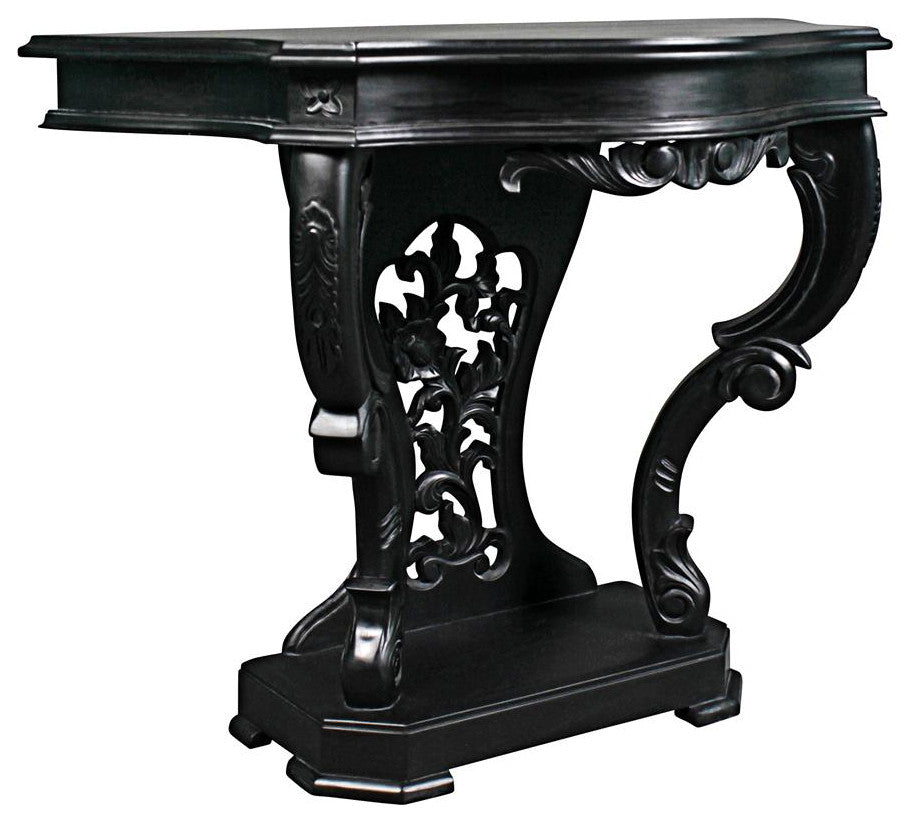 Design Toscano Black Val De Loire Console Table