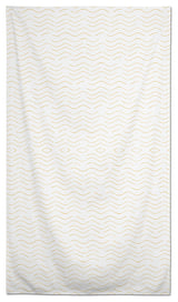 Simple Wave Pattern Yellow 58x102 Tablecloth