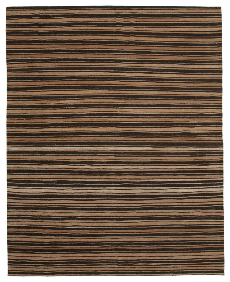 Rug N Carpet - Handwoven Turkish 8' 6'' x 10' 10'' Flatweave Wool Kilim Rug