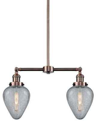 Innovations Lighting 209 Geneseo Geneseo 2 Light 21"W Linear - Antique Copper /