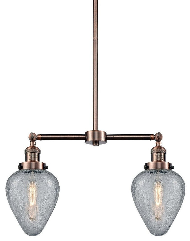 Innovations Lighting 209 Geneseo Geneseo 2 Light 21"W Linear - Antique Copper /